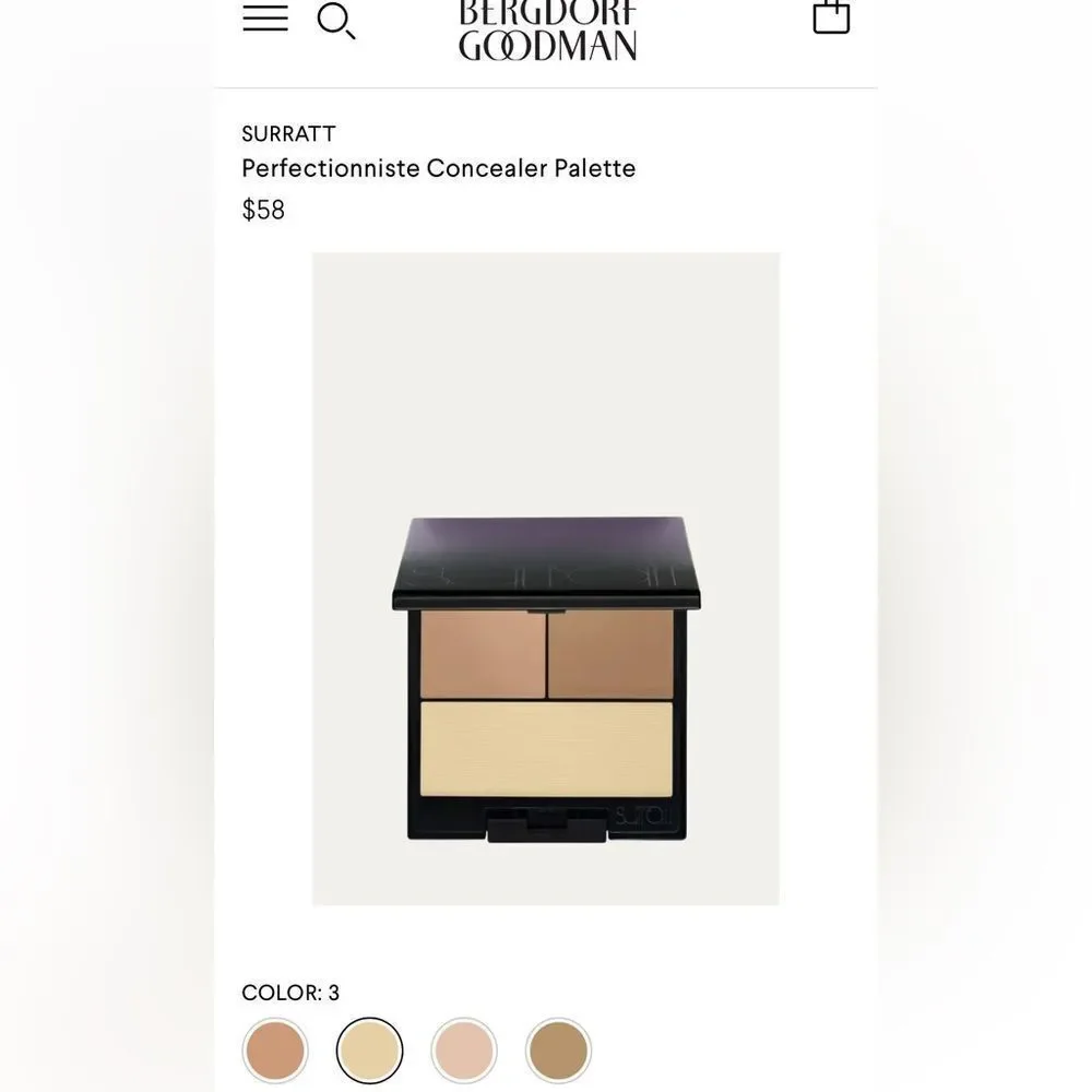 - SURRATT Perfectionniste Concealer Palette $58 3, 5, and 6 NIB